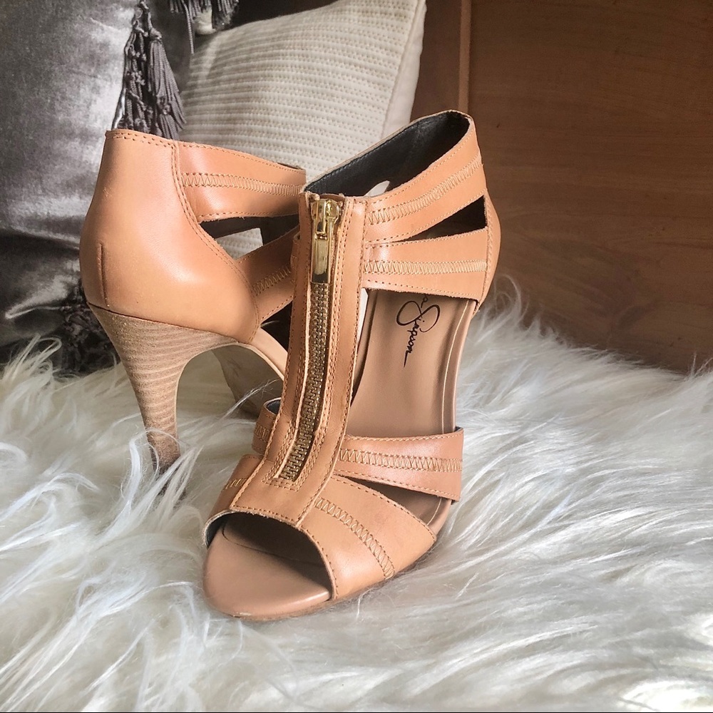 Jessica Simpson Zip Up Heels